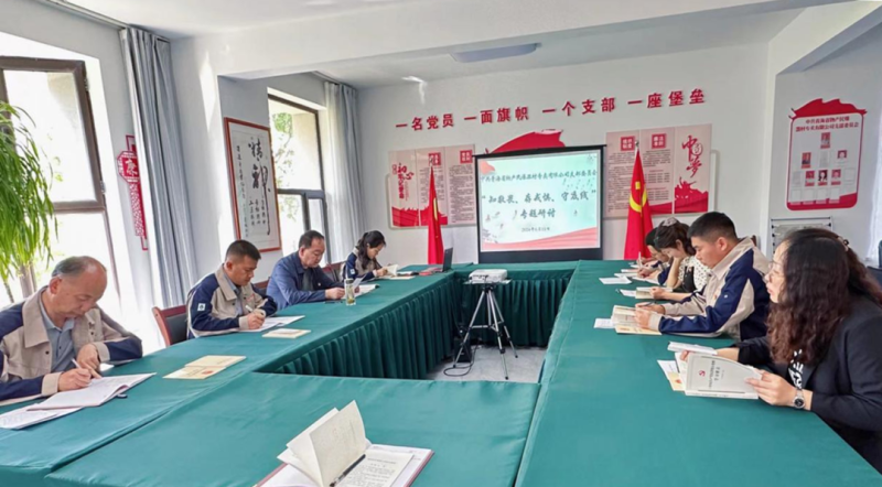 民爆公司黨支部開(kāi)展“知敬畏、存戒懼、守底線(xiàn)” 專(zhuān)題研討